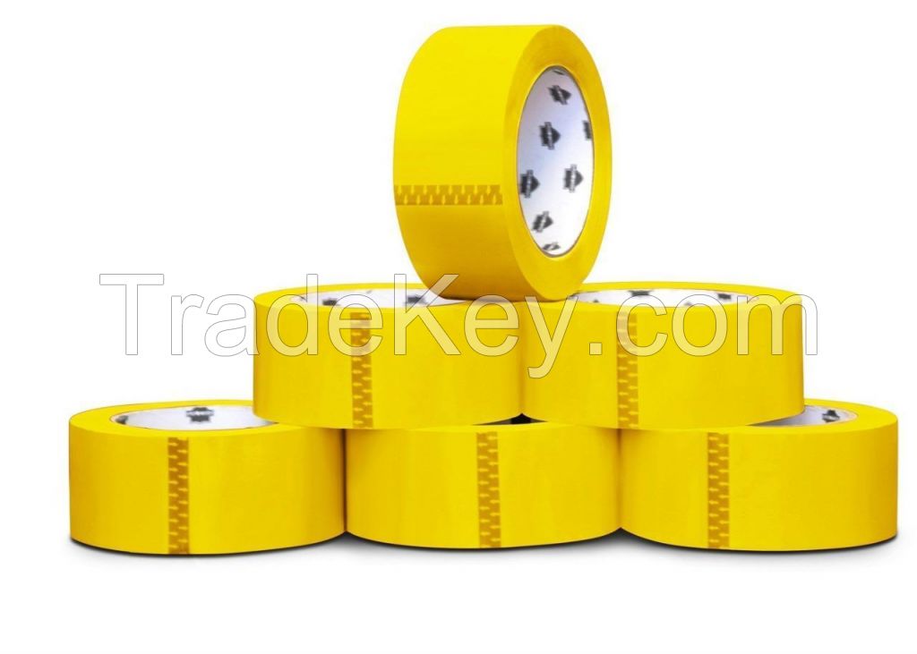 2018 AA Quality Bright Colour PVC Packing Tape Yellow Security Sealing Tape