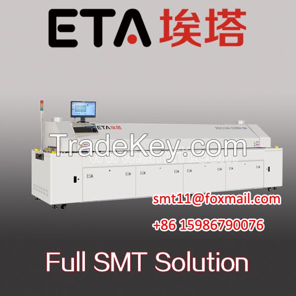 smt LED reflow oven, reflow soldering, led machine