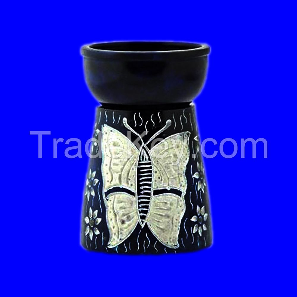Aromatherapy Fragrance Holder Tealight Wax Diffuser Oil Warmer Marble Burner