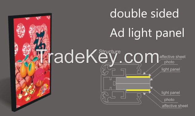 double sided AD light panels