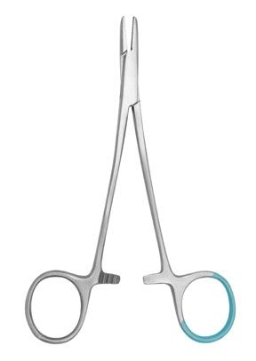 single use derf needle holder forceps