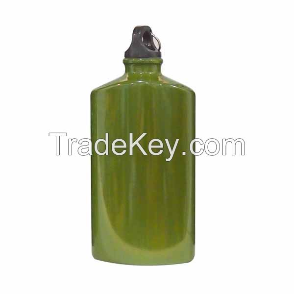 500ml Green aluminum beverage bottles