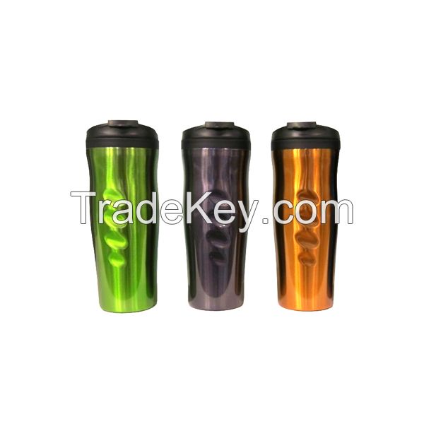 16oz stainless steel coffee mugs with lid