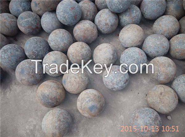 75mncr and 60mn material forged grinding ball, dia65mm