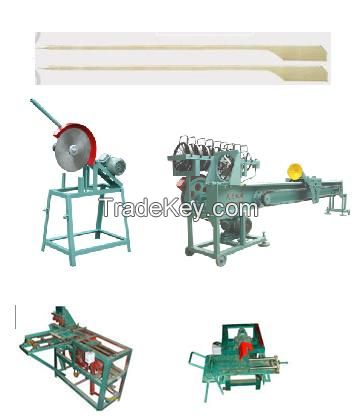 Wood bamboo barbecue stick BBQ stick skewer making machine processing manufacturing production line