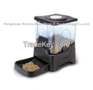 Plastic pet feeder electronic dog feeder