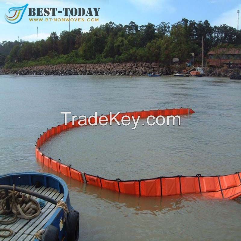 WGV 1100 D PVC fence oil spill containment boom orange