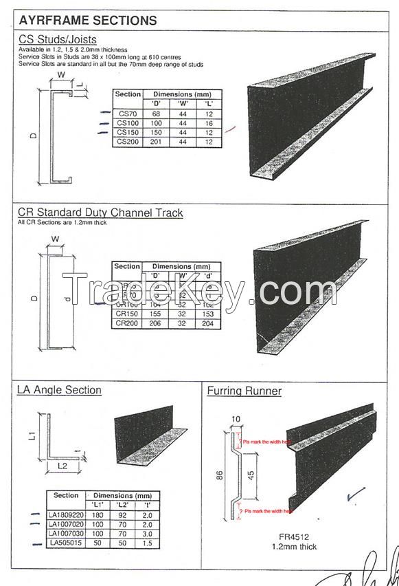 Sell Cold Forming Galvanized Steel Structures