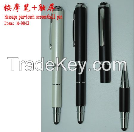 Massage pen with stylus