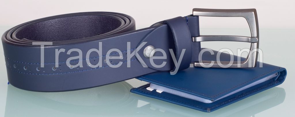 leather belts and wallets