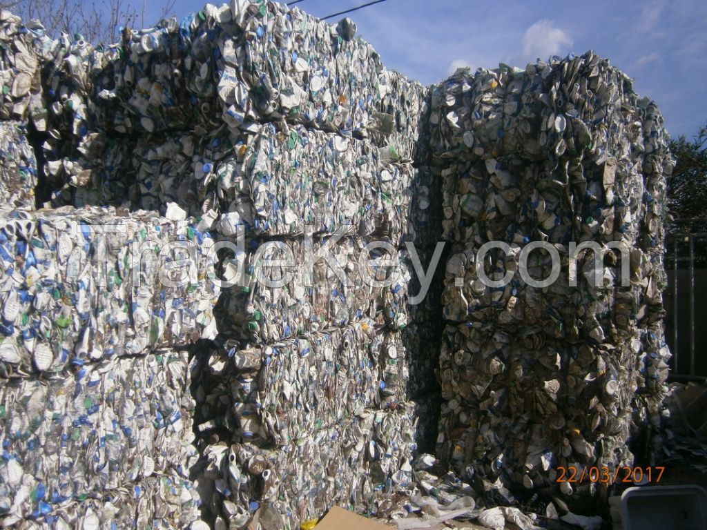 HDPE-PA milk bottles scrap