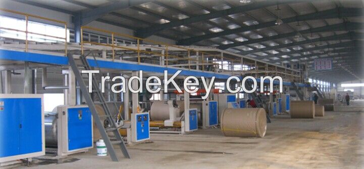 Best quality WJ60-1320-type 3 ply corrugated board production line