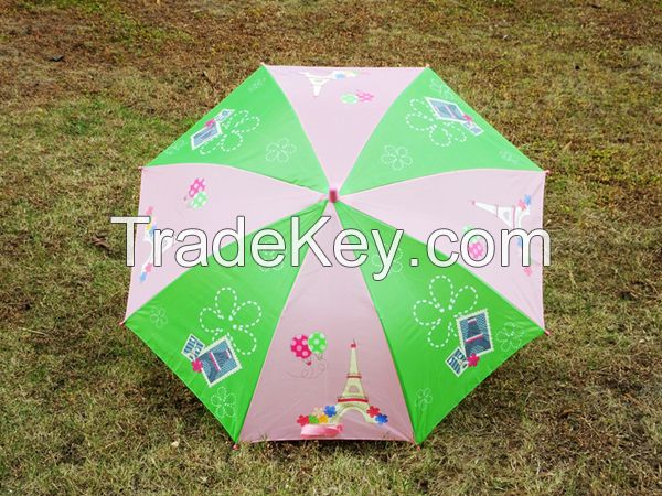 Girls Pink Paris Kid Umbrellas