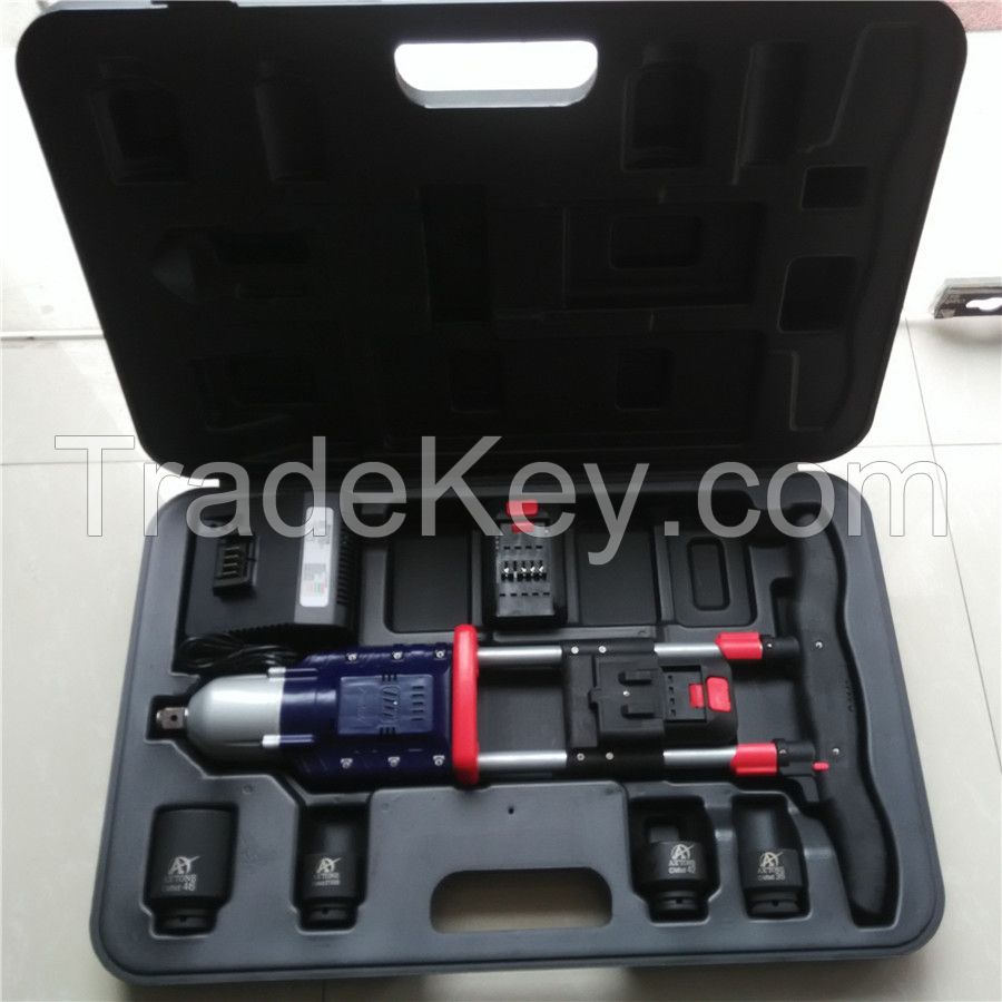 1200N.m high torque cordless torque wrench battery bolting tool rechargeable impact wrench railway equipment