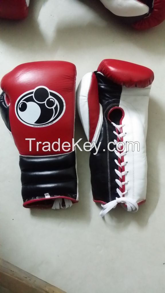 100% original grant boxing gloves Red/Black/White for sale Grant 14 oz Boxing Sparring Bag Gloves 100% Authentic Lace with high quality Iron Press logo Printed