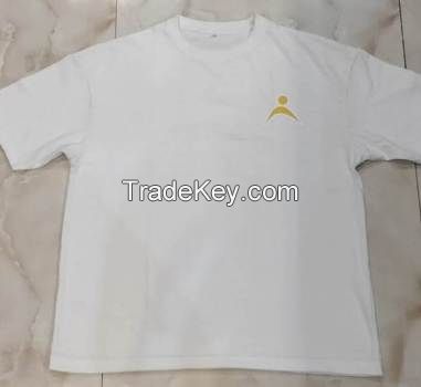 ASHWAY DESIGN DTF Printed Baggy T-Shirts Customize White.
