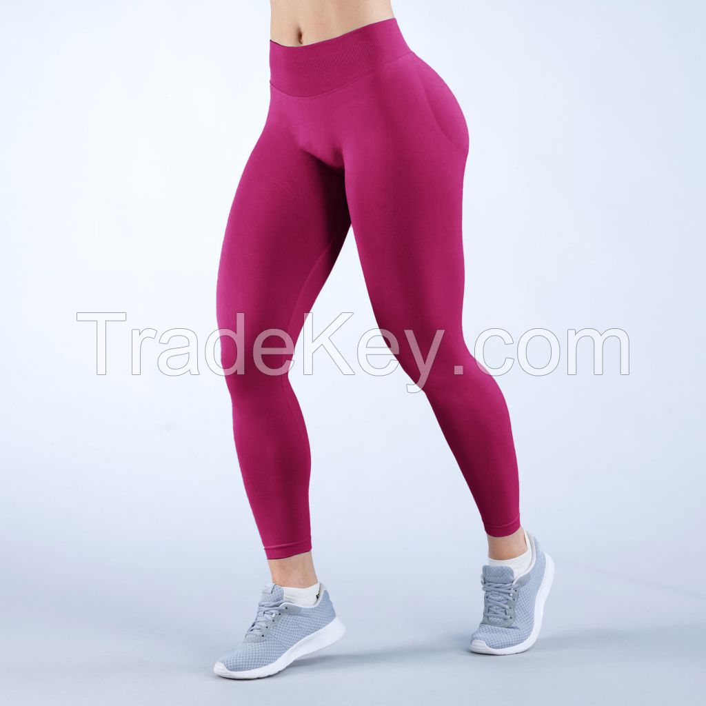 Custom Design High Waist Scrunch Butt Compression Leggings for Women