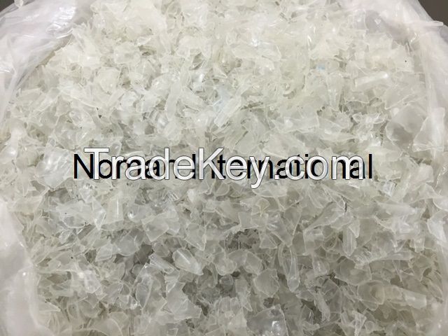 Pet Flakes White / Clear Hot Washed