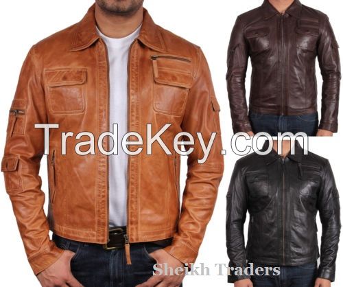 LionStar Vintage Italian Style Real Leather Jacket for Men