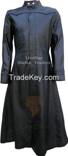 LionStar Matrix Long Leather Coat