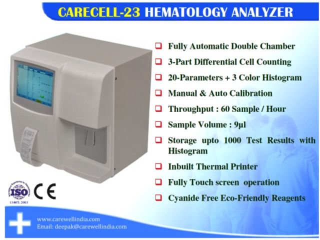 CARECELL-23  Hematology Analyzer (CBC)