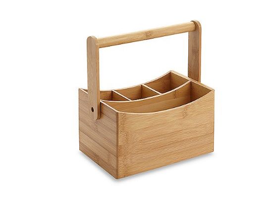 Bamboo Cutlery / Flatware Caddy