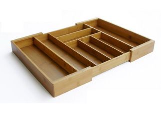 Bamboo Expandable Cutlery Tray by Homebase Bamboo Product Ltd.
