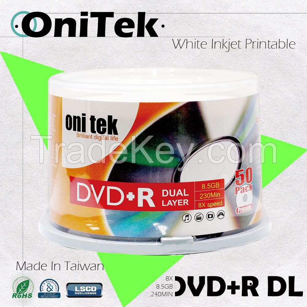 Sell Premium Quality Taiwan Dual Layer Blank DVD+R DL Wholesale/ Printable Available