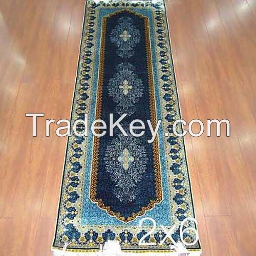 Handmade Silk Persian Rug Runners Long Stair Hallway Carpet Traditional Design China Wholesale Price Factory Manufacturer