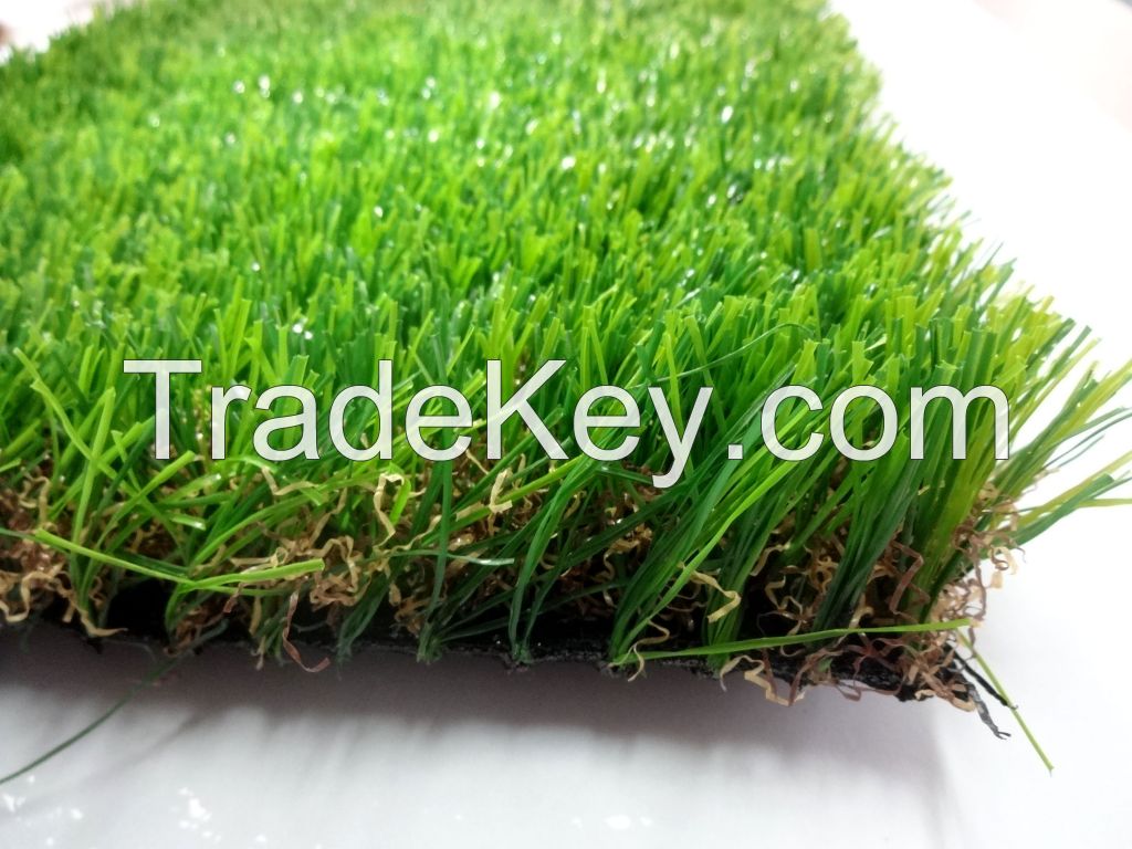 Realistic artificial lawn for landscape