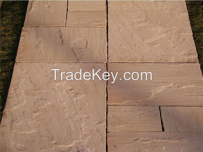 Beige sandstone wall tile