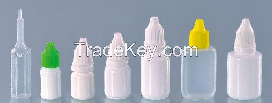 LDPE 10ml clear eye drop unicorn plastic dropper bottle with screw cap