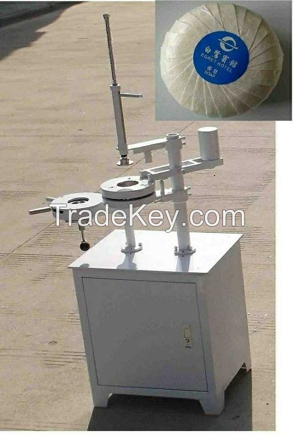 Manuall Round Soap Pleated Packing wrapping machine