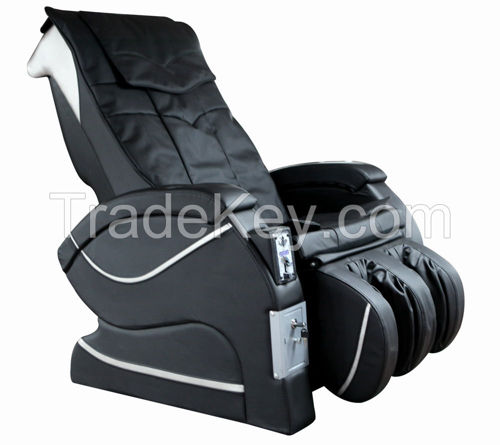 Coin operated massage chair