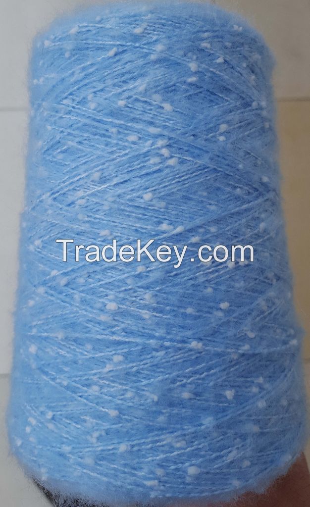 50%acrylic 50%polyester fancy yarn Knot Yarn kinckebocker yarn speck yarn