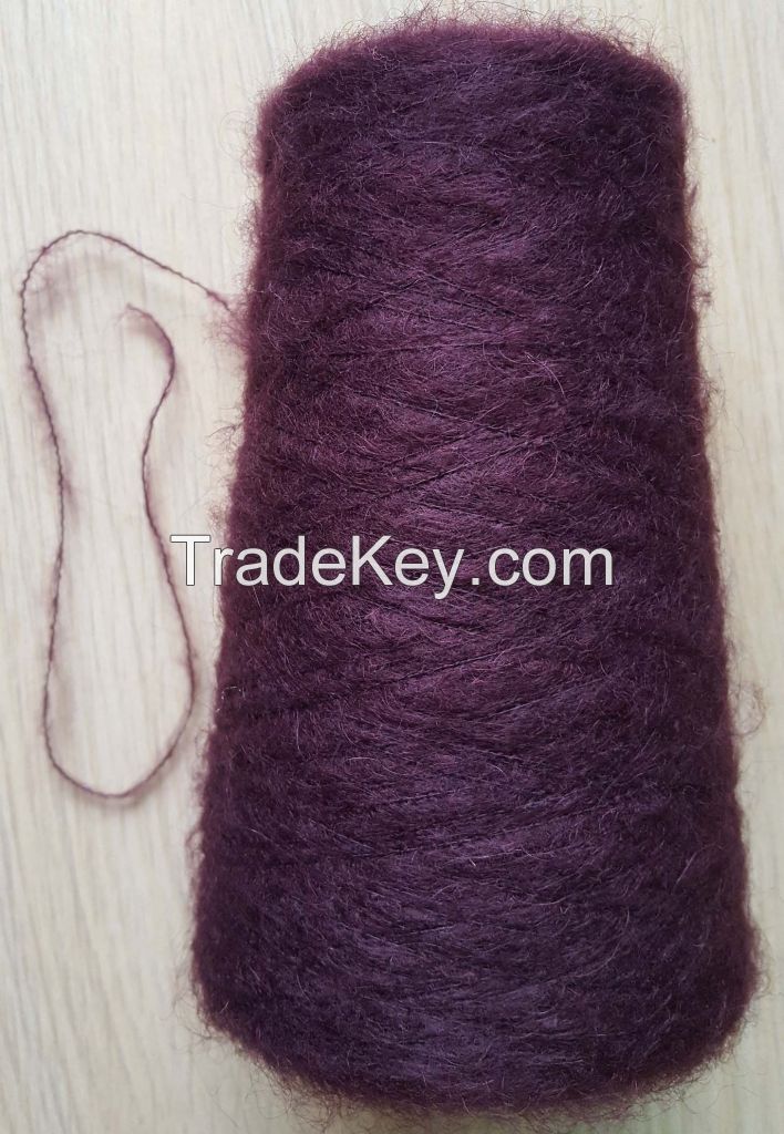 15%mohair 30%nylon 55%acrylic knitting dyed yarn