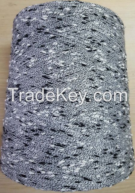 knot fancy yarn 75%polyester 25%rayon