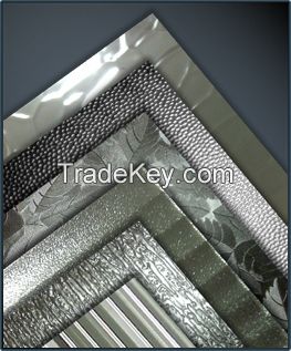 patterned  glass mirror