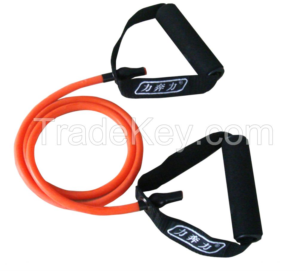 Foam handle Latex resistance band for fitness exercise