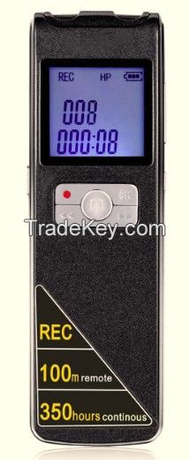 350hours Super long time digital voice recorder with voice activated Function