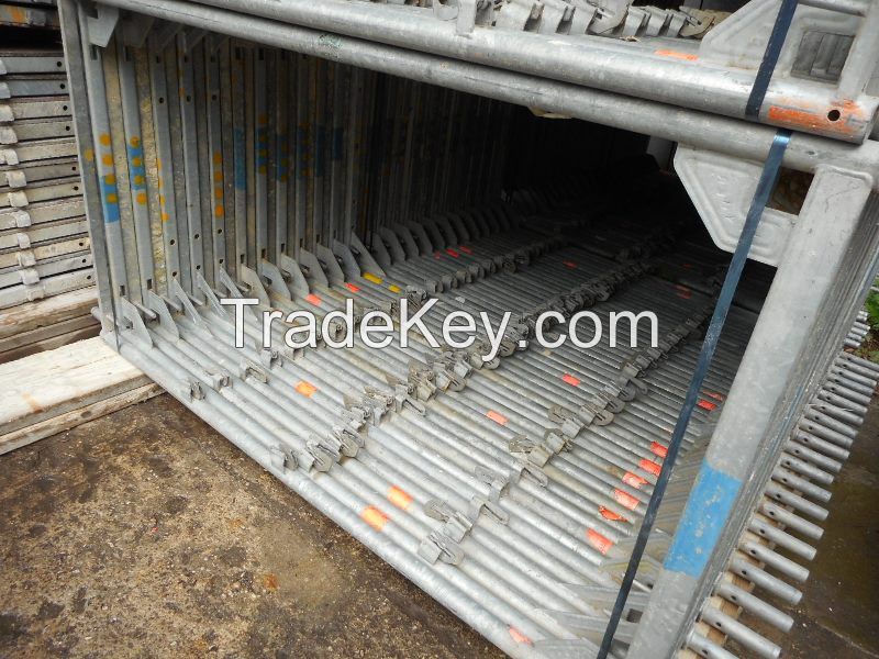 used Layher 7000 sqm wide frame 1, 09 scaffolding