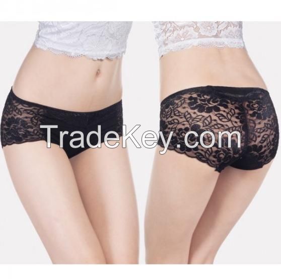 women's panties, rose lace, MOQ 60pcs