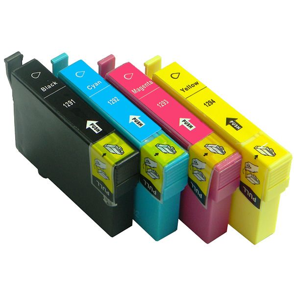 T1281-T1284, T1291-1294 ink cartridges compatible for epson S22/SX125/SX420W/SX425W/SX235W/SX130/SX435W/SX230/SX440W/BX305F/BX305F printer