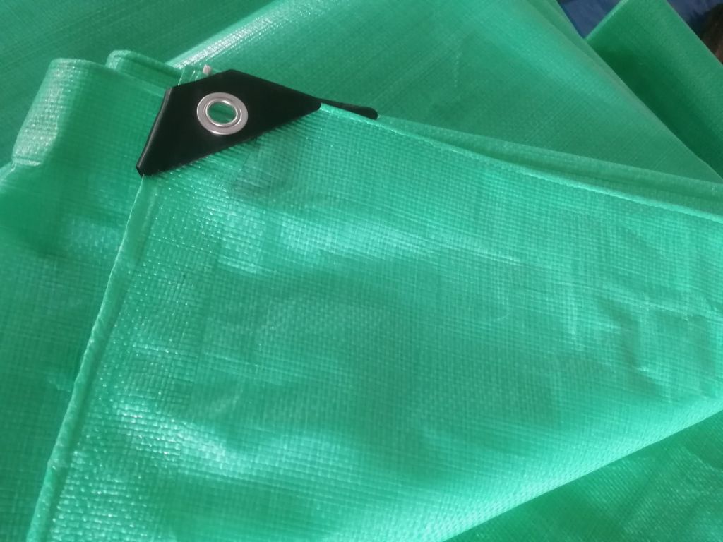135-260g green color , virgin materials PE waterproof tarpaulin , Rain cover