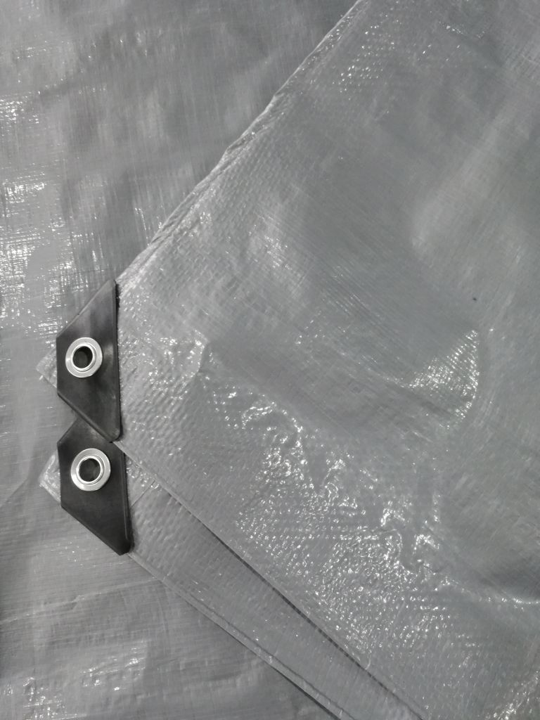 60-260g Silver color PE waterproof tarpaulin , Rain cover