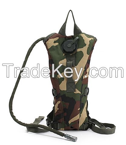 600D military hydration backpack bag with 2L bladder bag