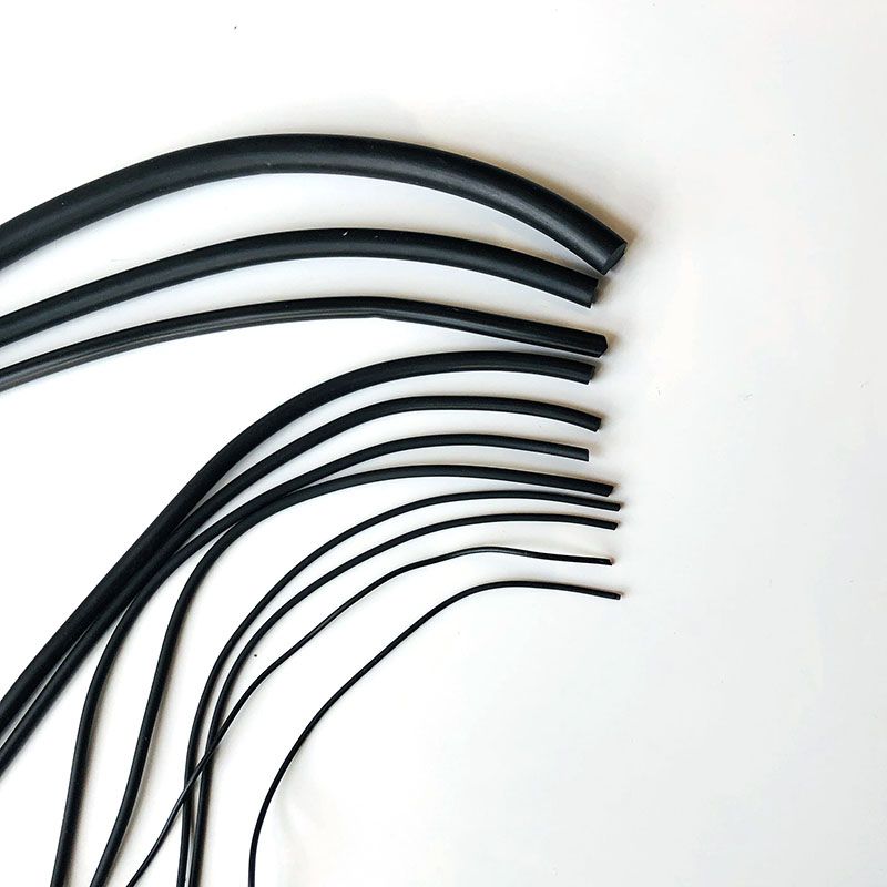 Black Nitrile O Ring Rubber Cord, solid rubber cord