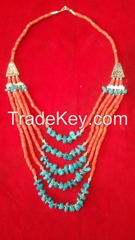 coral beads Necklace