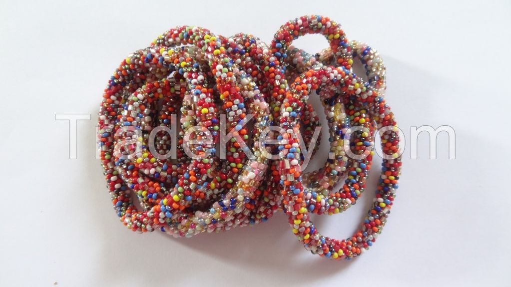 Glass Beads Roll Bracelets