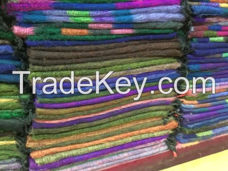 Big stripe woolen shawl